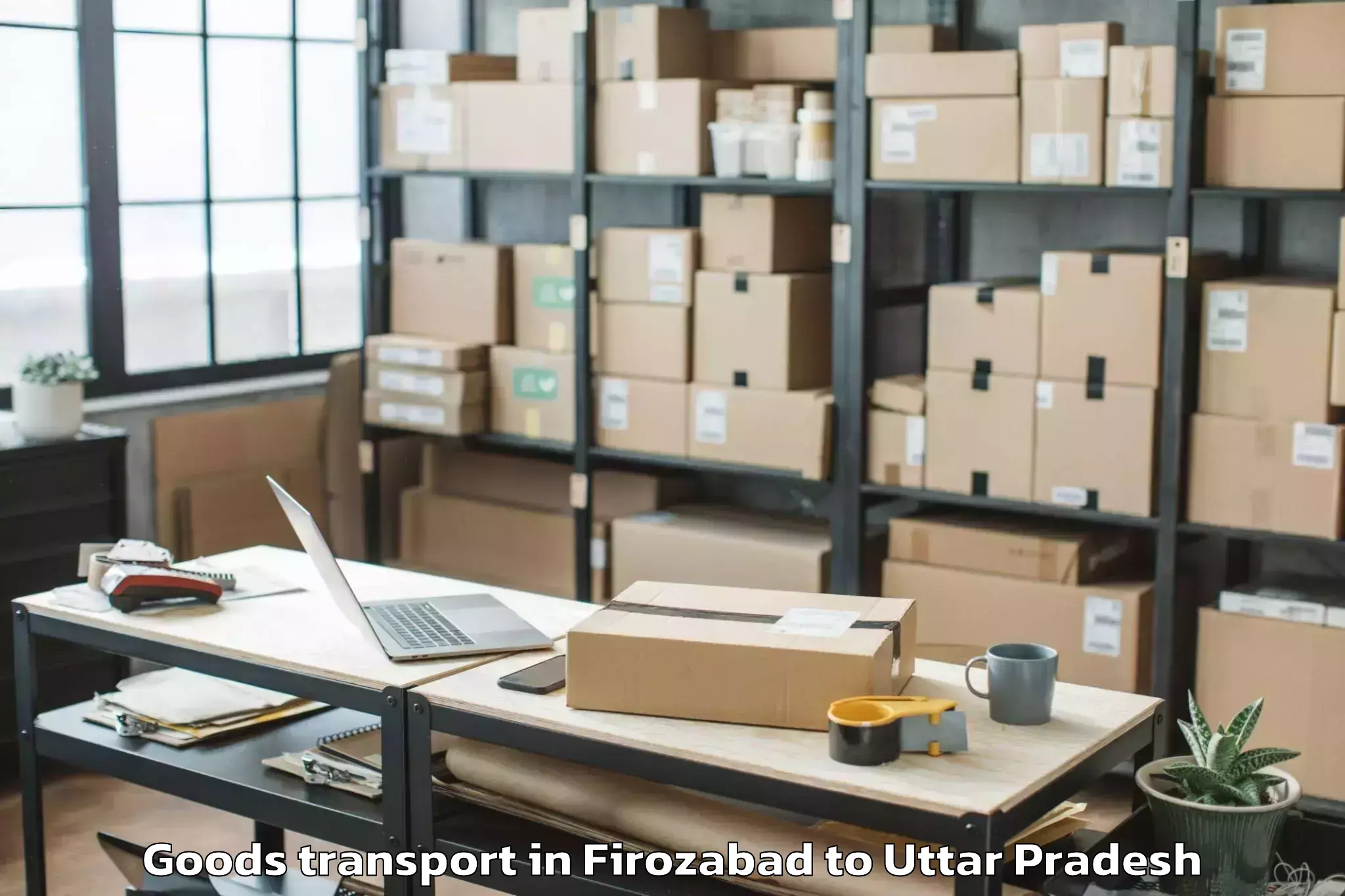 Trusted Firozabad to Sultanpur Goods Transport